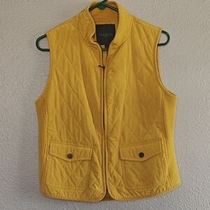 Talbots Sunny Yellow Quilted Vest